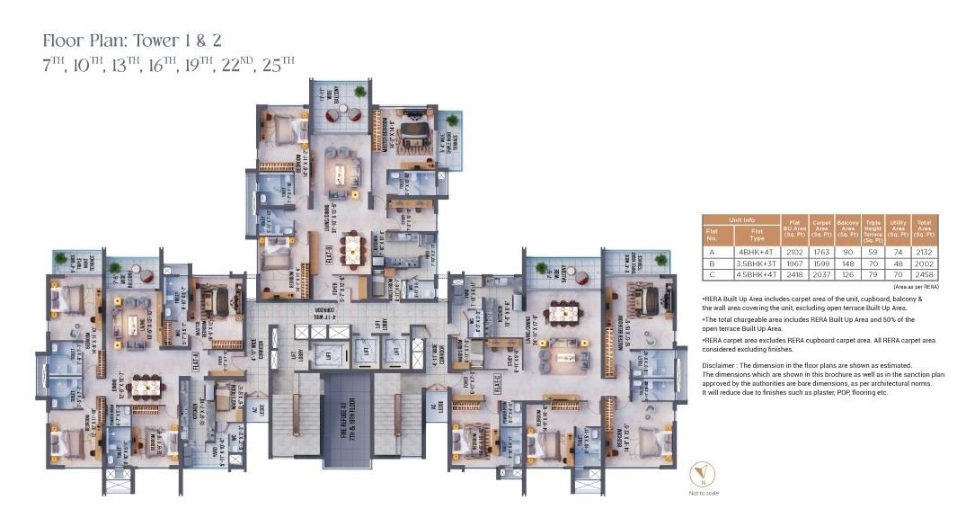 Vinayak 21 Acres Smart 2 BHK Floor Plan Map